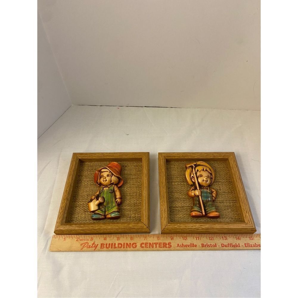 2 Farmer children frame pictures‎ gardening set